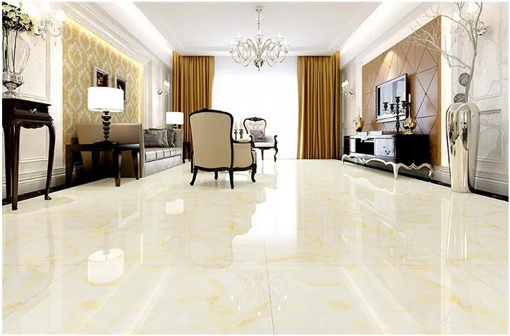 Building Material Marble Copy 3D Inkjet Glazed Porcelain Floor Tile 800X800mm