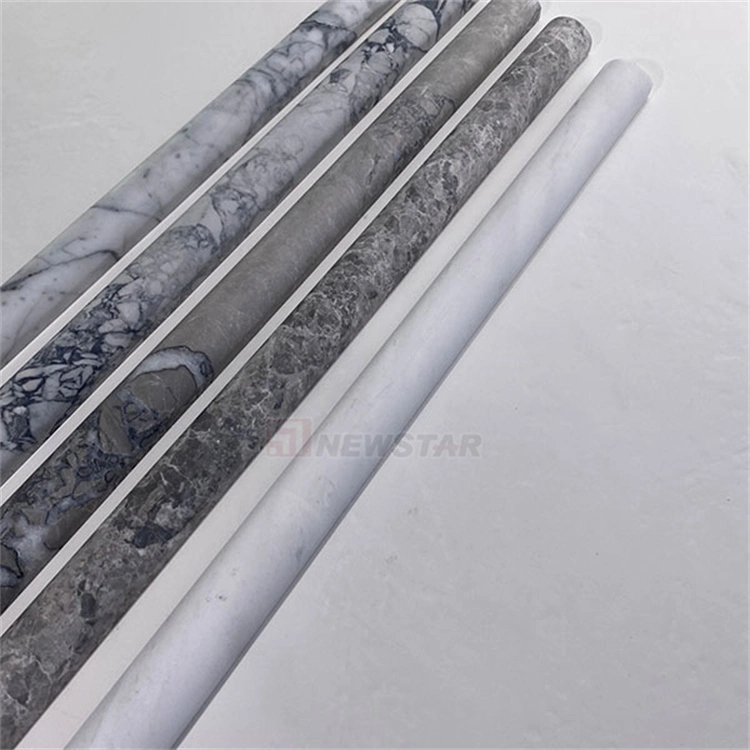 Newstar Interior Wall Fluted Marble Tile Round Edge Bathroom Tiles Marble Fluted Wall Marble Fluted Tile