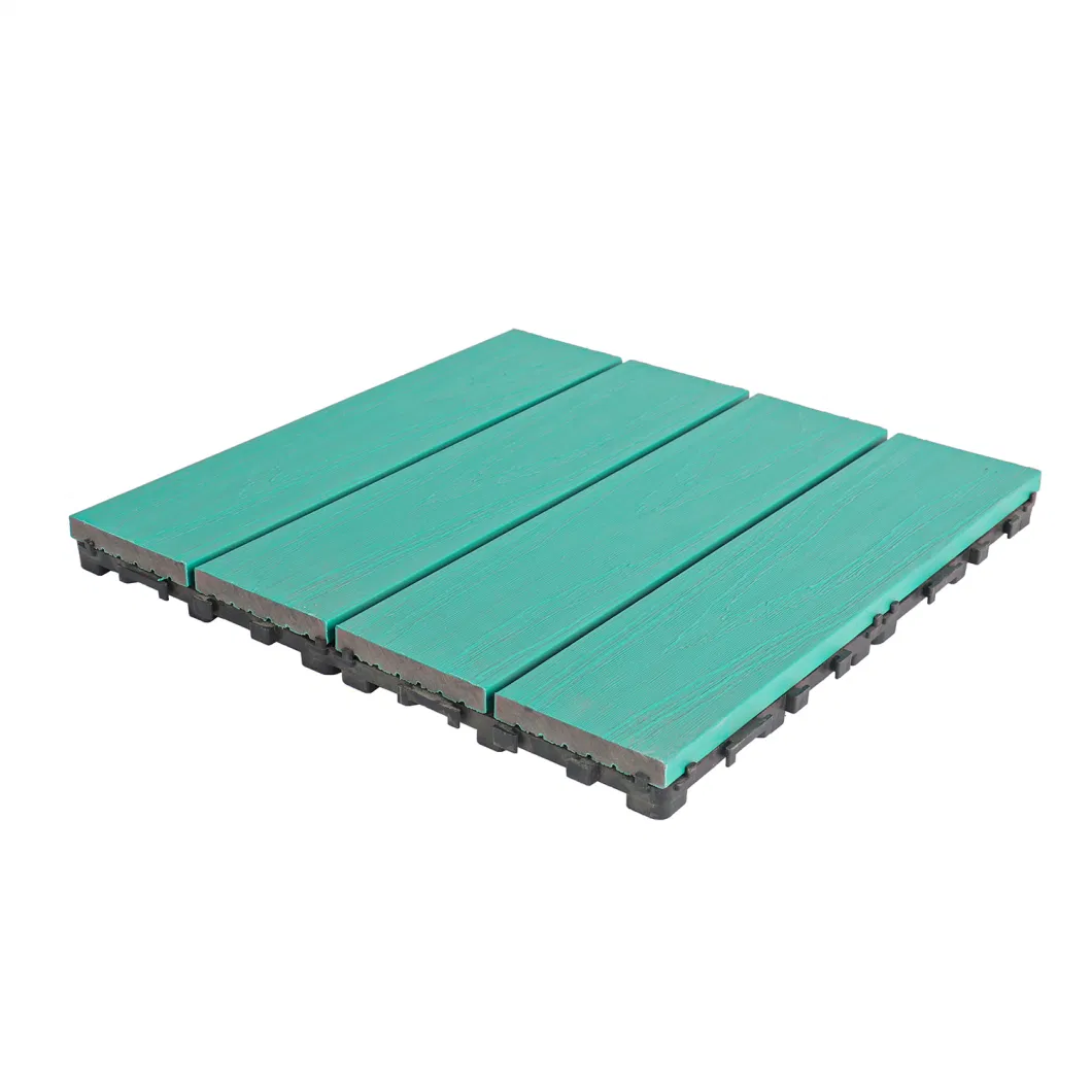 Wholesale Garden Decoration WPC DIY Decking Tiles 300*300mm Outdoor WPC Interlocking Decking Tiles