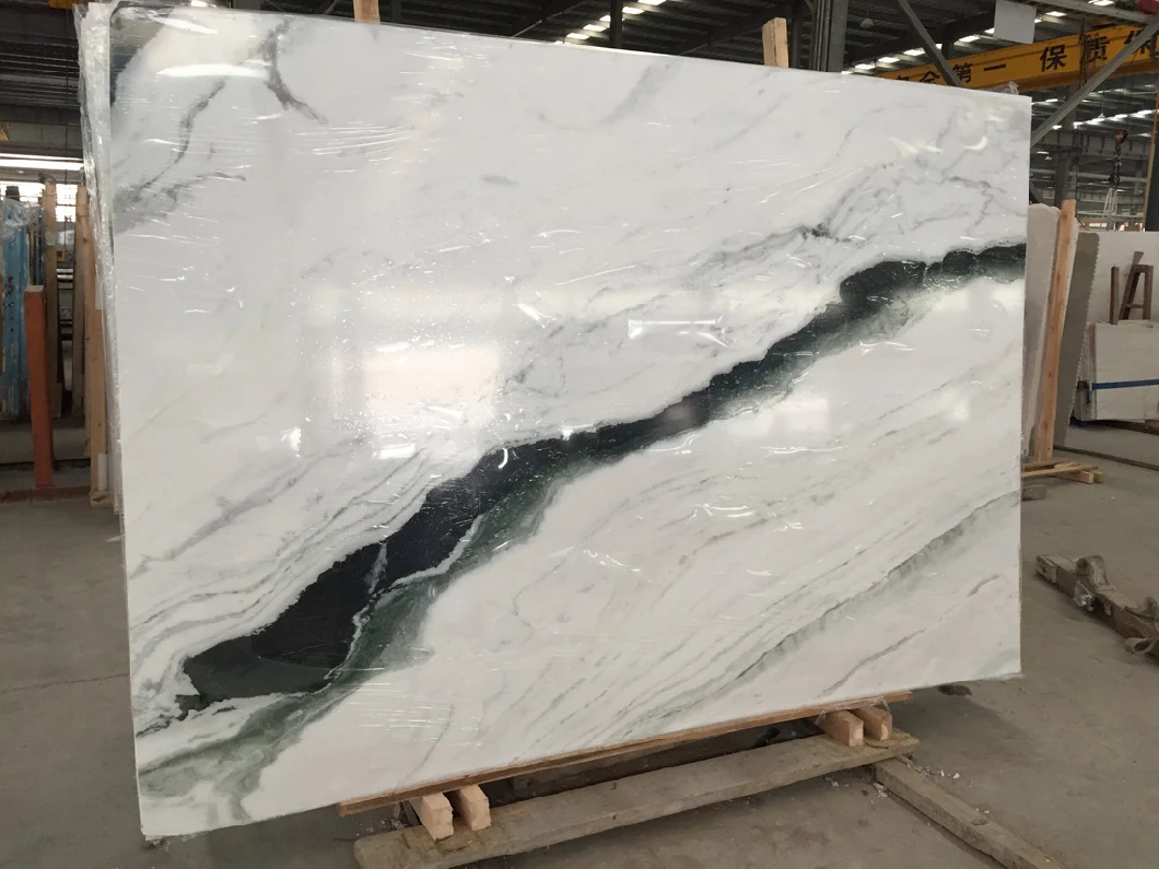 Hot Sale Polished/Panda White Marble Floor Tile for Kitchen/Bathroom/Basement/Apartment/Villa