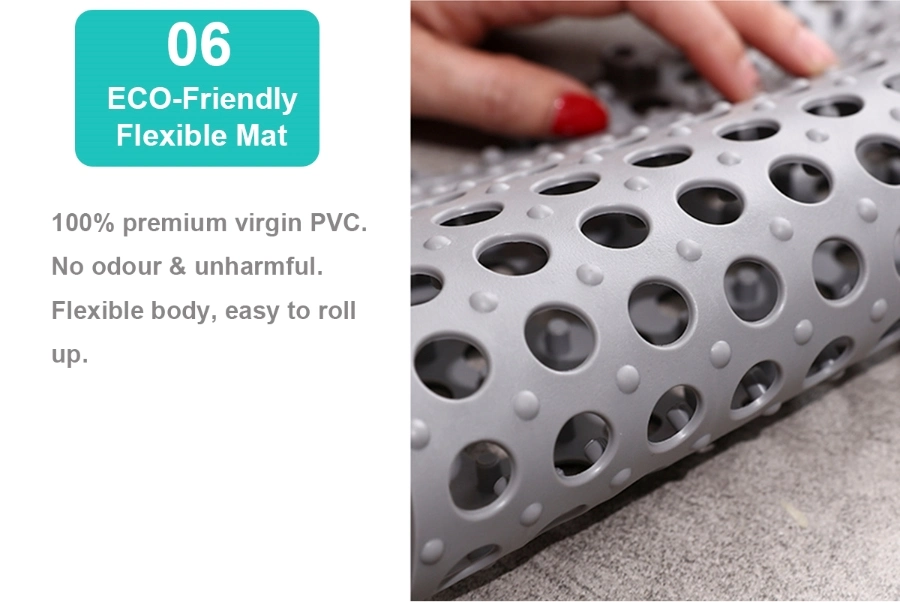 Comfortable PVC Anti-Slip Floor Tiles for Bath Mat