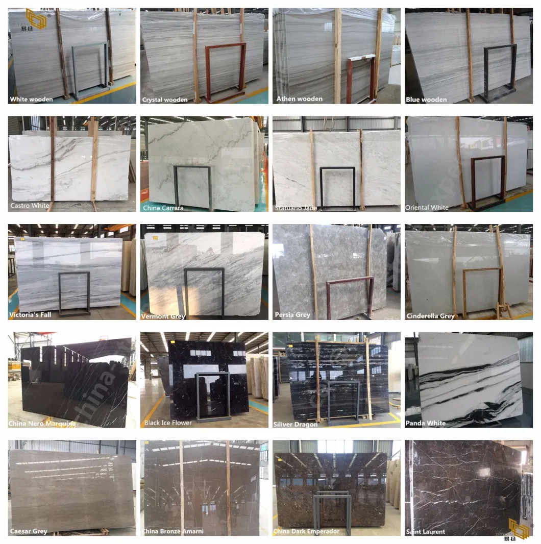 China Grey Marble Stone Slabs for Hotel/Reception/Restaurant Table/Worktop Flooring/Wall Tiles