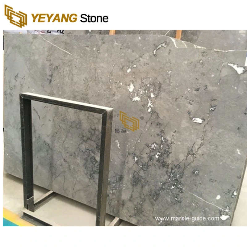 China Grey Marble Stone Slabs for Hotel/Reception/Restaurant Table/Worktop Flooring/Wall Tiles