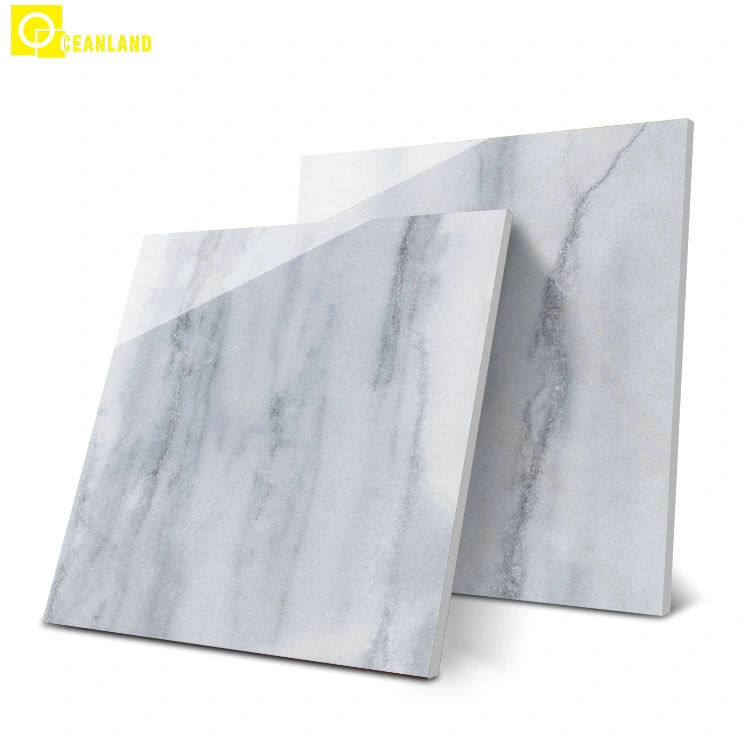 China Supplier Indoor Factory Gray Color Porcelanato 60X60 Glazed Polished Tiles