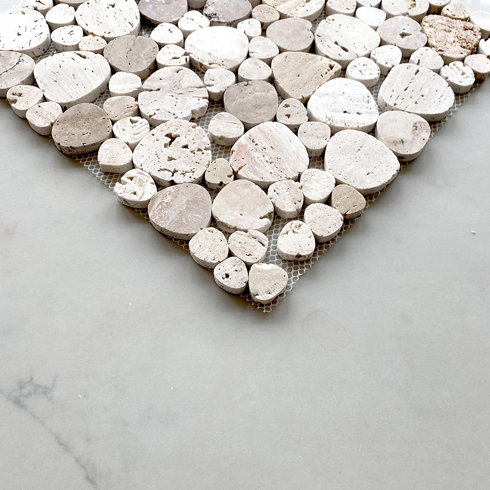 Natural Stone Irregular Design Pebble Mosaic Tile Wall Floor Cobble Stone Mosaic