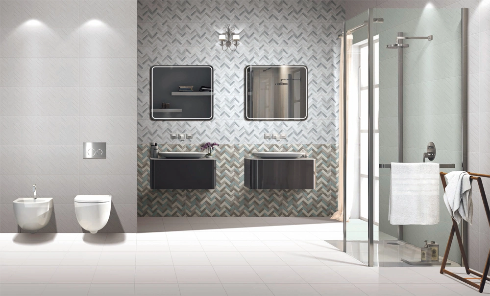 300X600mm 12*24inch Herringbone 3D Wall Tile for Bathroom Tile