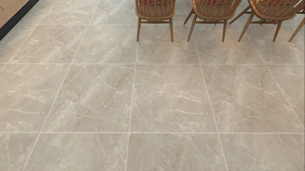 Beige Color Marble Glazed Porcelain Floor Tile 800X800mm