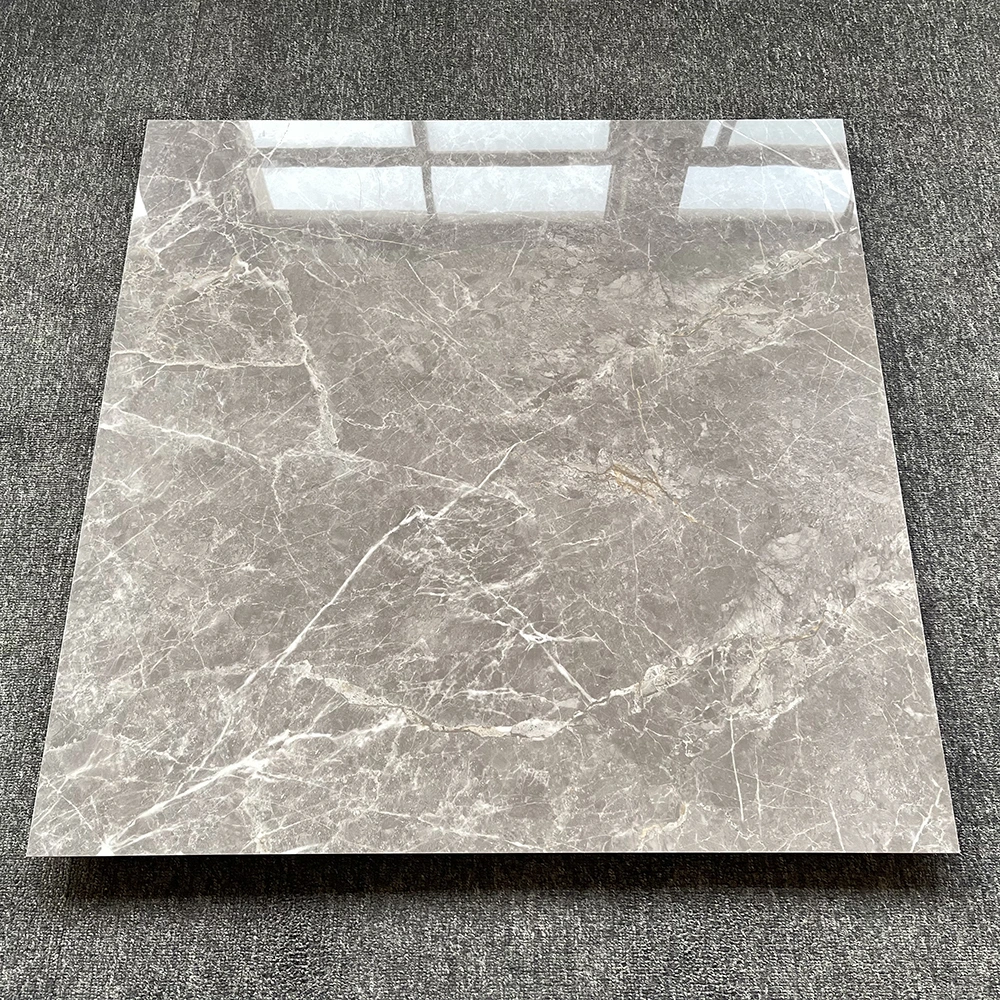 Guangdong Foshan Tile Floor Tile 600X600 800X800 Living Room Interior Gray Marble 80X80 Floor Tile