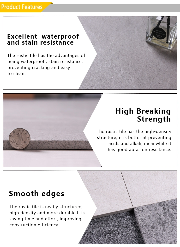 600X600mm Sand Stone Anti Slip Kitchen Bathroom Simple Tiles