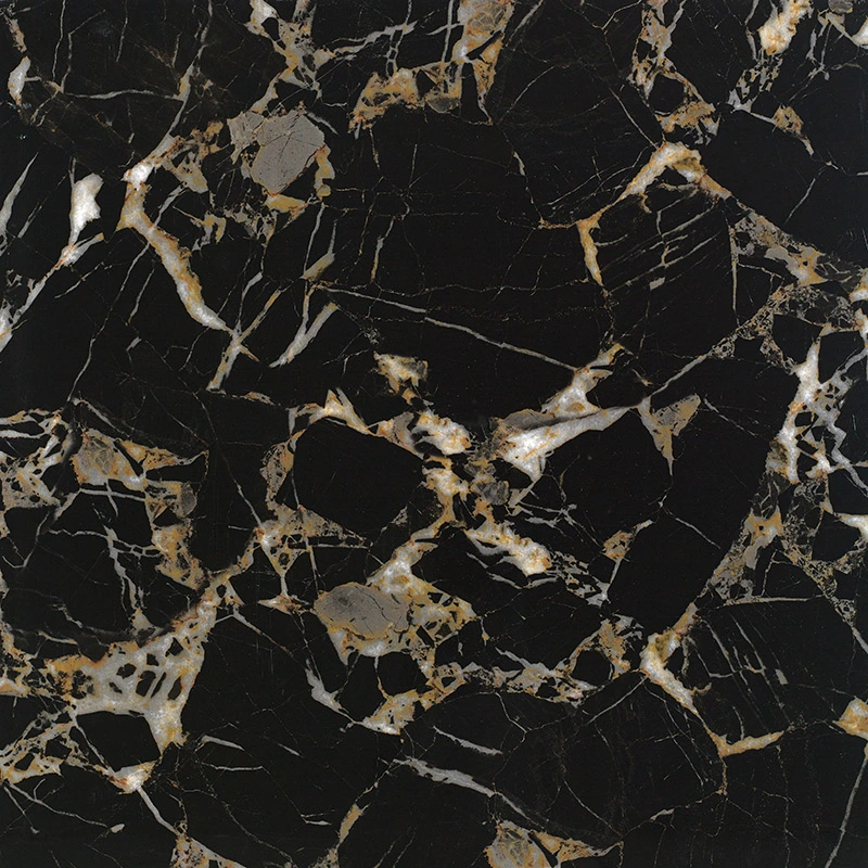 24&prime;&prime;x24&prime;&prime; 32&prime;&prime;x32&prime;&prime; Black Marquina Glazed Porcelain Floor Tile for Home Decoration