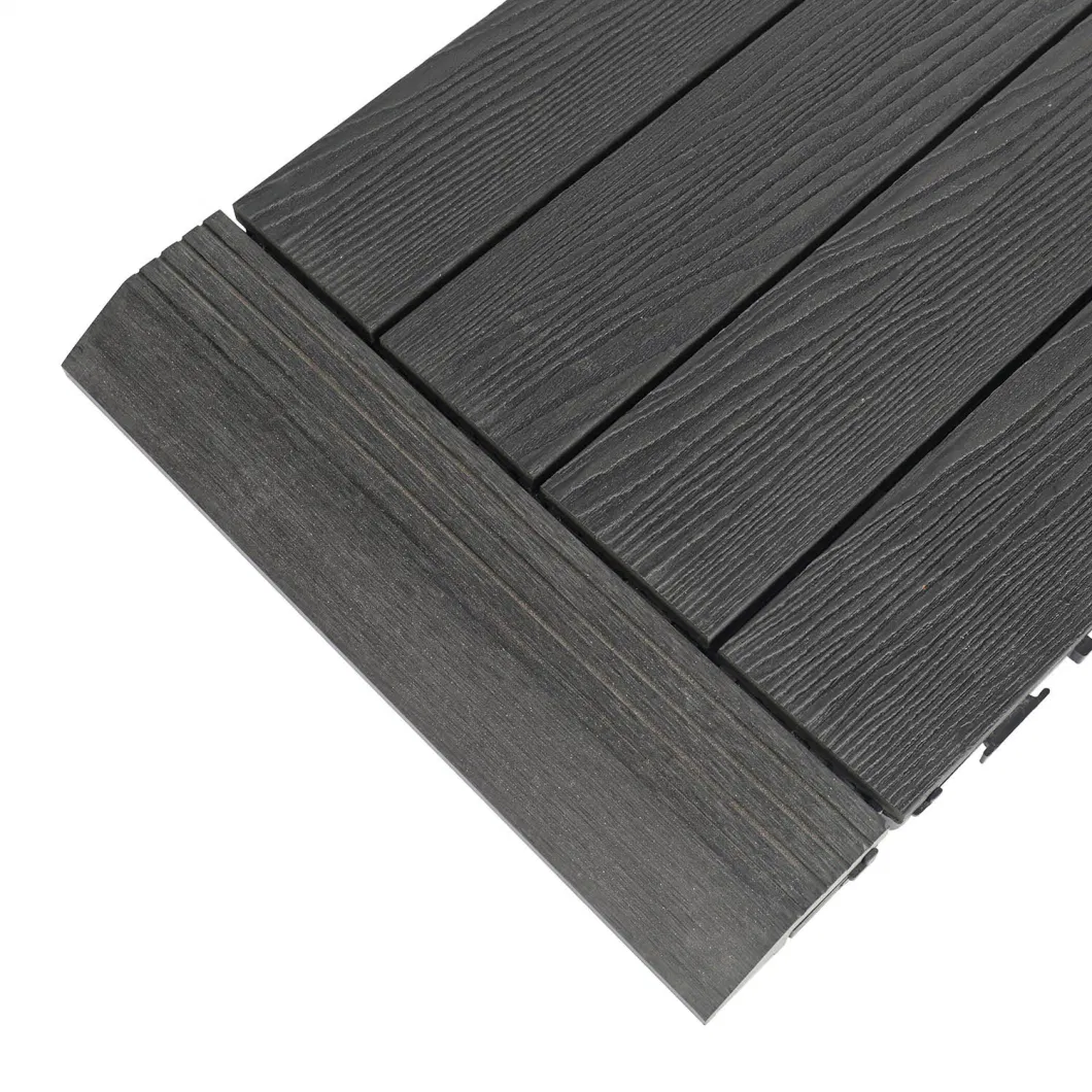 Wholesale Garden Decoration WPC DIY Decking Tiles 300*300mm Outdoor WPC Interlocking Decking Tiles