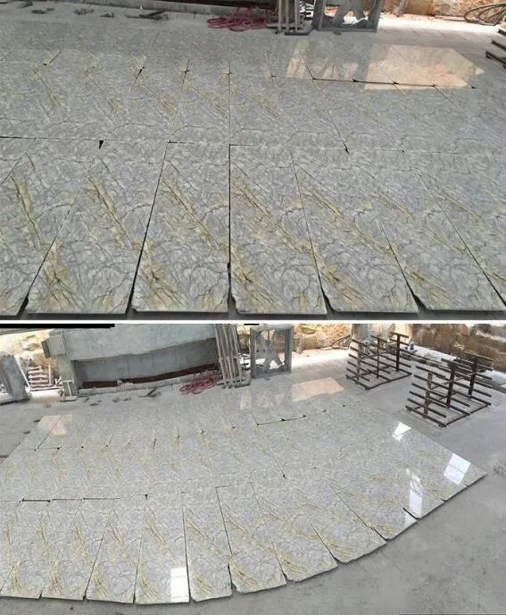 Ariston Gold/White/Beige Granite Stone Slabs/Tiles for Floor Construction/Wall/Tiles