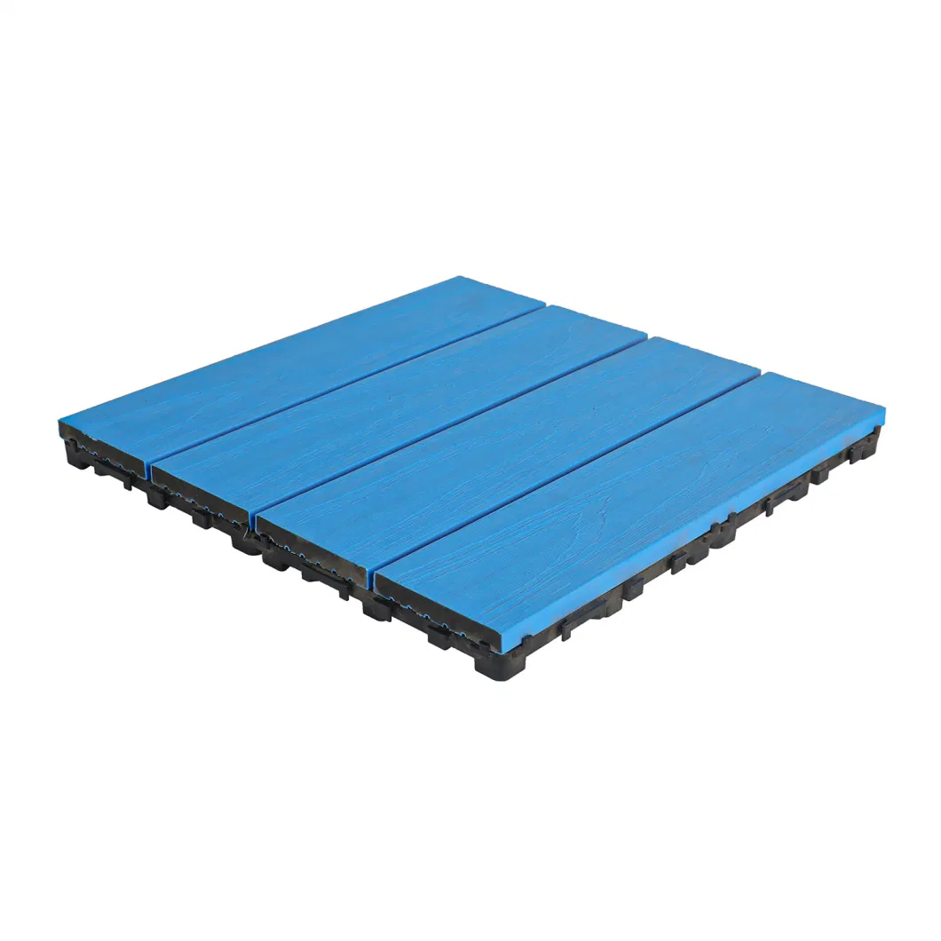 Wholesale Garden Decoration WPC DIY Decking Tiles 300*300mm Outdoor WPC Interlocking Decking Tiles