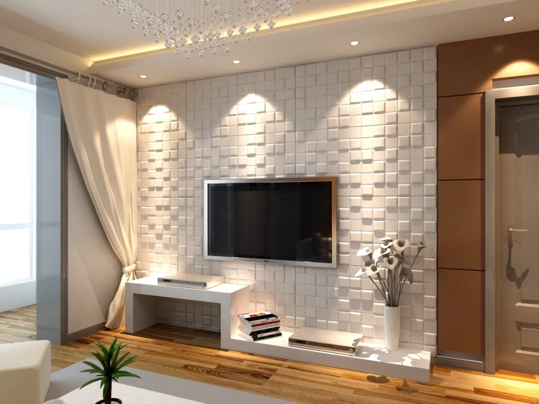 60X60cm Soft Square Wall Tile 3D Wallpaper Indoor Wall Decoration