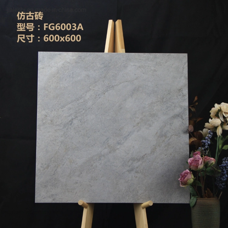 Concrete Cement Gray Porcelain Tiles Matt Finish Anti-Slip Effect Floor Ceramic Tiles