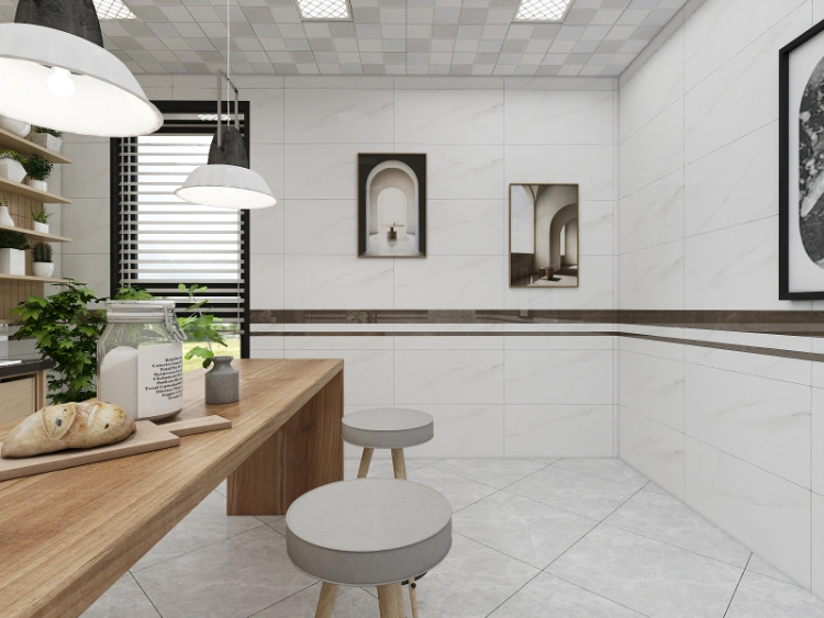 China Factory Glazed Wall Tiles 400X800 Porcelain Ceramic Kitchen and Bathroom Tiles