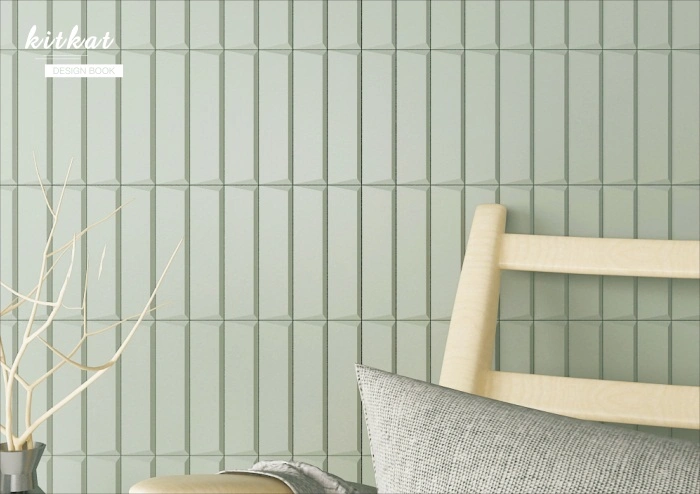 White Biscuit Shaped Interior Decoration Ceramic Matte Wall Tiles