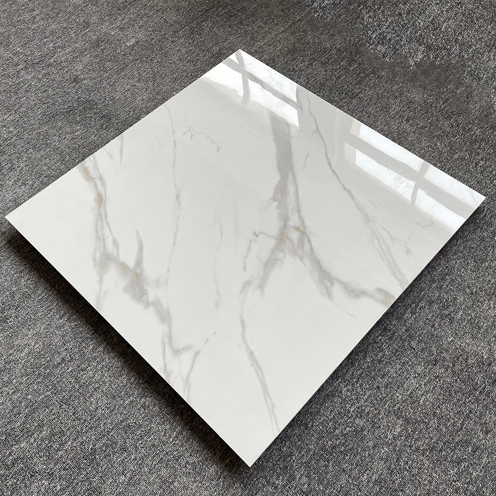 80X80 White Full Glazed Polished Porcelain Marble Floor Tiles