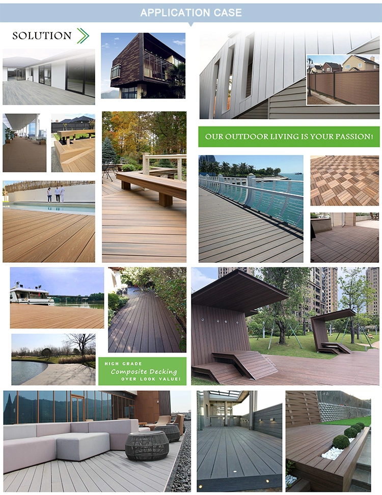 Practical Outdoor Floor Garden Villa Floor Tiles WPC Raw Material WPC Decking Material Hollow Deck Tiles