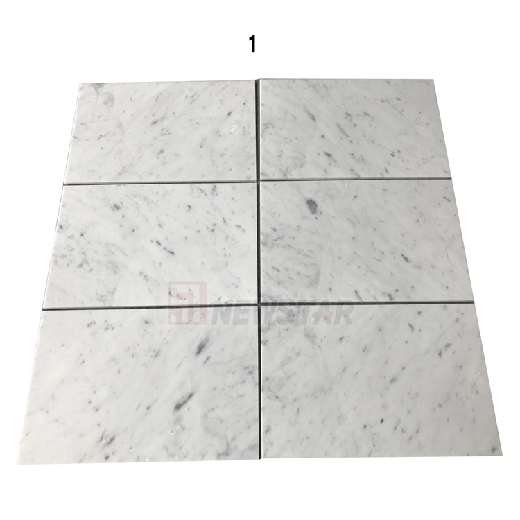 Newstar Natural Stone Carrara White Marble Slab Bathroom Wall Tiles Marble Precut Oriental White Marble Floor Tiles