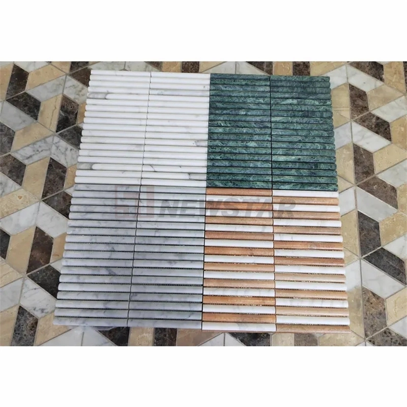 Curve Fluted Marble Tiles Stone Background Wall Mosaic Fluted Tile Fluted Wall Tiles