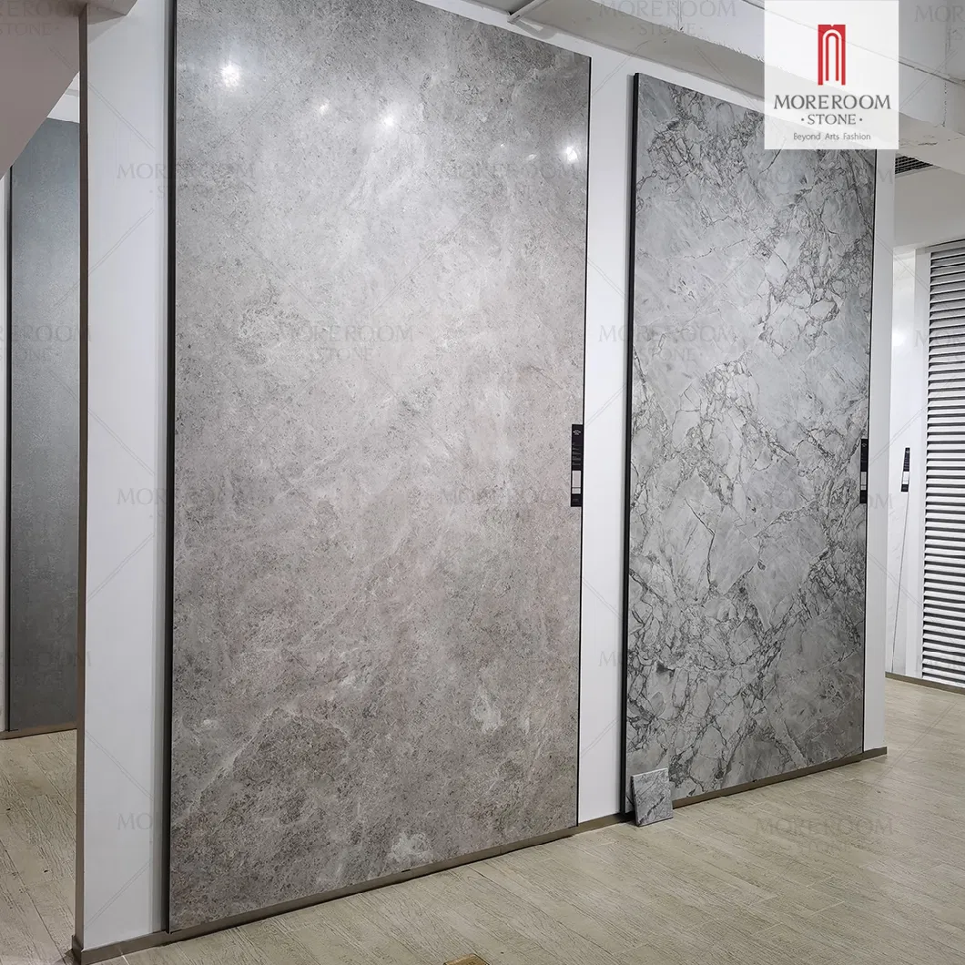 Ultra Big Large Format Calacatta Super White Grey Marble Porcelain Slab Wall Floor Tile