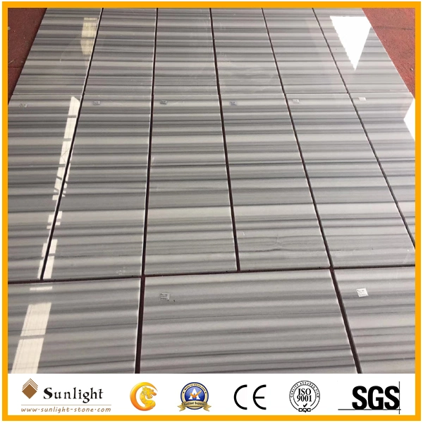 Natural Equator Marmara Straight White Wooden Marble Tiles for Flooring, Wall