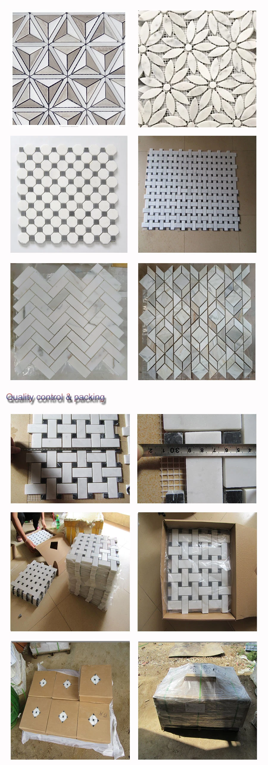Building Material Ceramic Tile Floor Tile Bathroom Tile Customized Mosaic Dd1