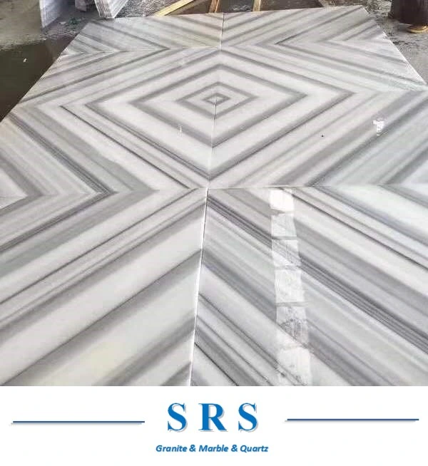 China Marmara White Marble Veins Straight White Marble Slab for Flooring Wall Tile Counter Top