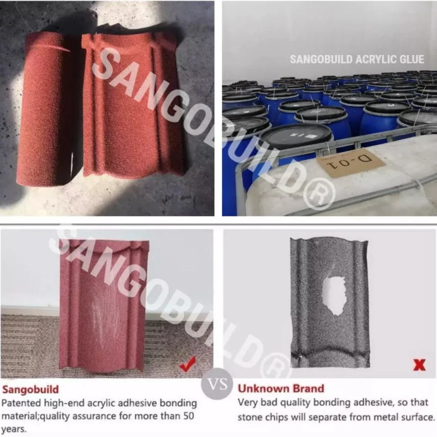 Made in China Aluminium-Zinc PPGL Metal Roof Tiles Stone Coated Metal Roofing Sheet