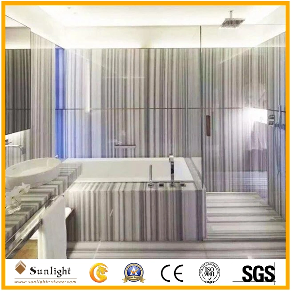 Natural Equator Marmara Straight White Wooden Marble Tiles for Flooring, Wall