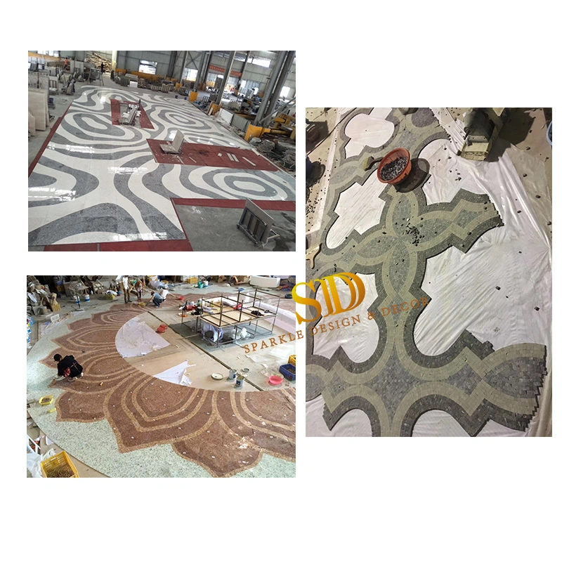 2021 Latest Modern Style Waterjet Natural Marble Mosaic Tile for Bathroom/Kitchen Floor and Wall in New Home/Villa