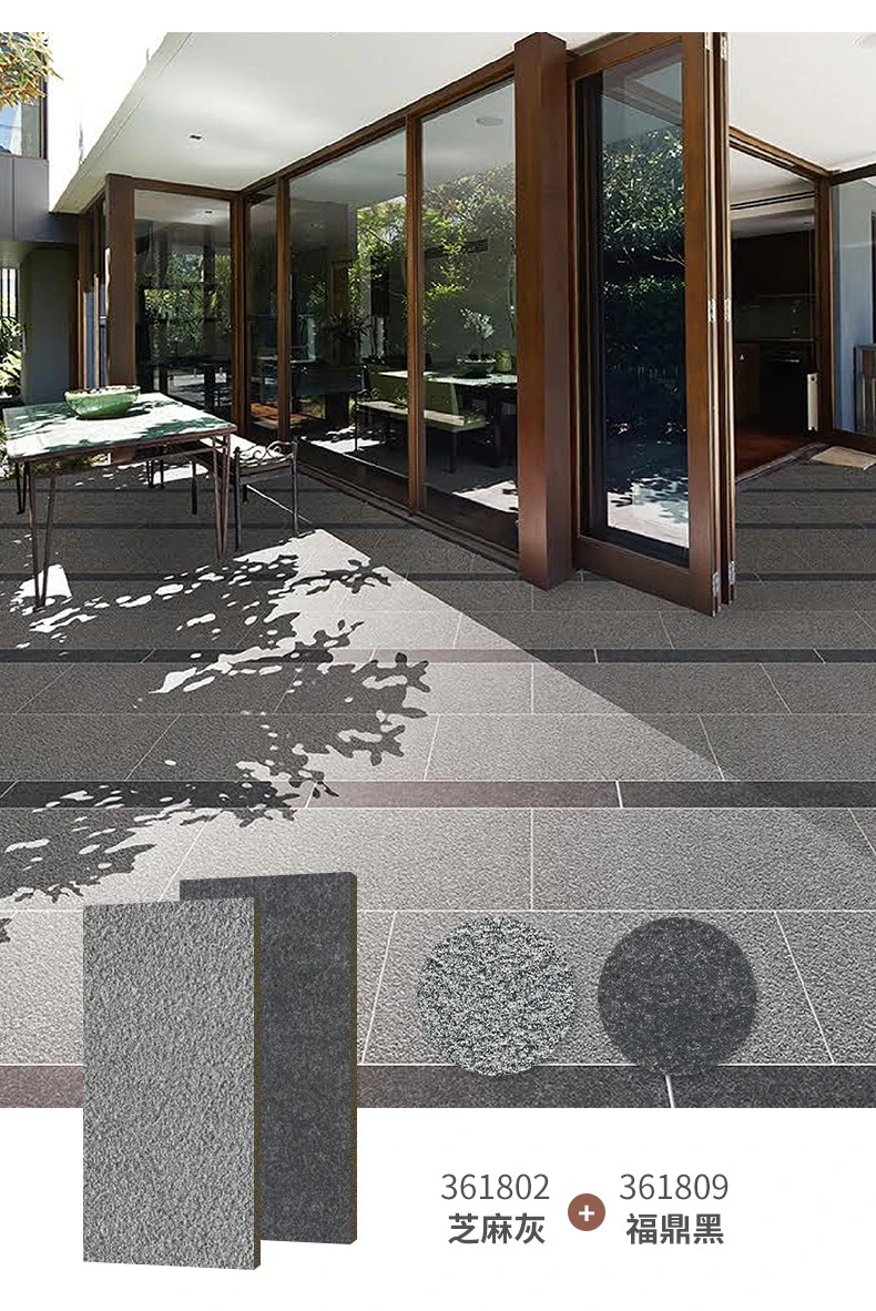 High Quality Full Body 18mm Thick Non-Slip Exterior Porcelain Paver Floor Tiles 200X600mm Ls261