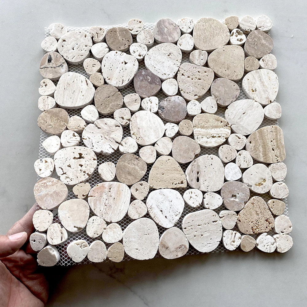 Natural Stone Irregular Design Pebble Mosaic Tile Wall Floor Cobble Stone Mosaic