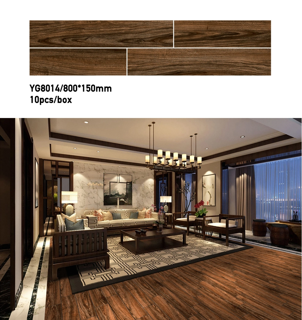 Wood Look Flooring Ceramic Tile for Home Decoration (800*150mm)