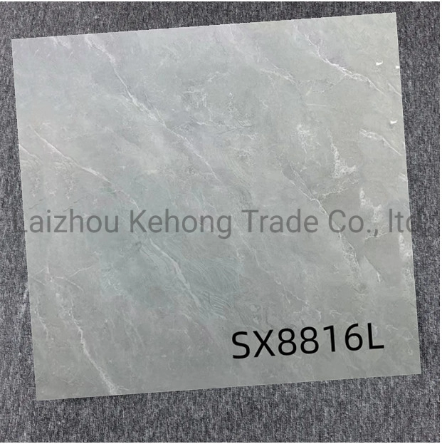 Wholesale Light Grey Polished Vitrified Marble Porcelain Ceramic Floor Bathroom Wall Tile