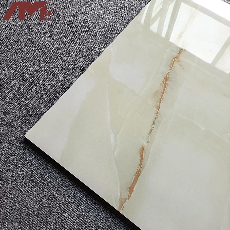 Foshan Porcelain Glazed Crystal Yellow Glossy Wall Floor Tile