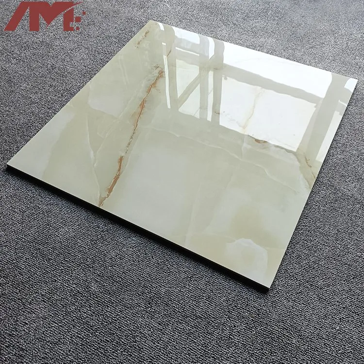 Foshan Porcelain Glazed Crystal Yellow Glossy Wall Floor Tile