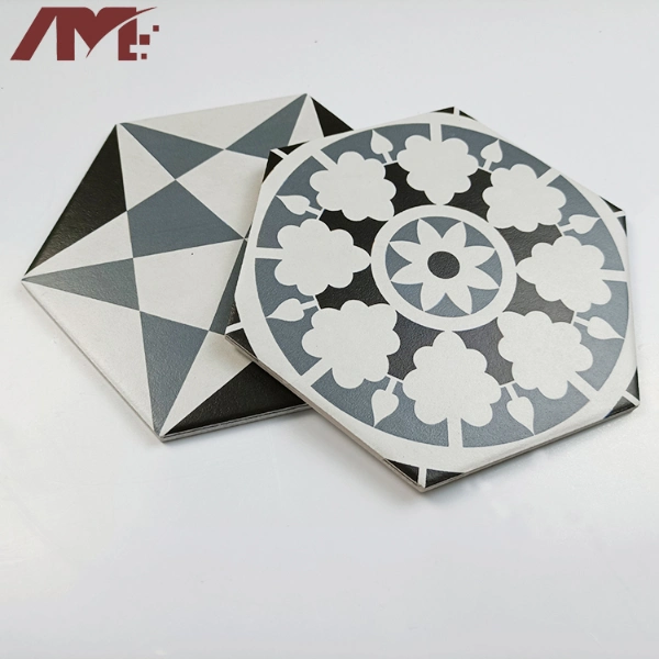 Factory Bathroom Kitchen Art Tile Hexagon Porcelain