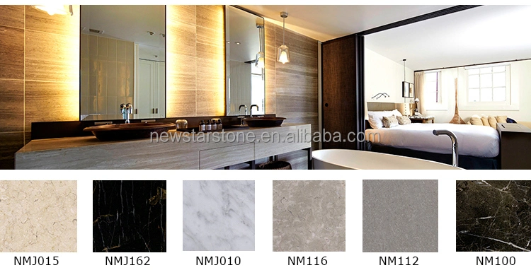 Newstar Karakata Non Slip Stair Gold Floor Price Marble Tiles with Grey Vein White Marble Tiles