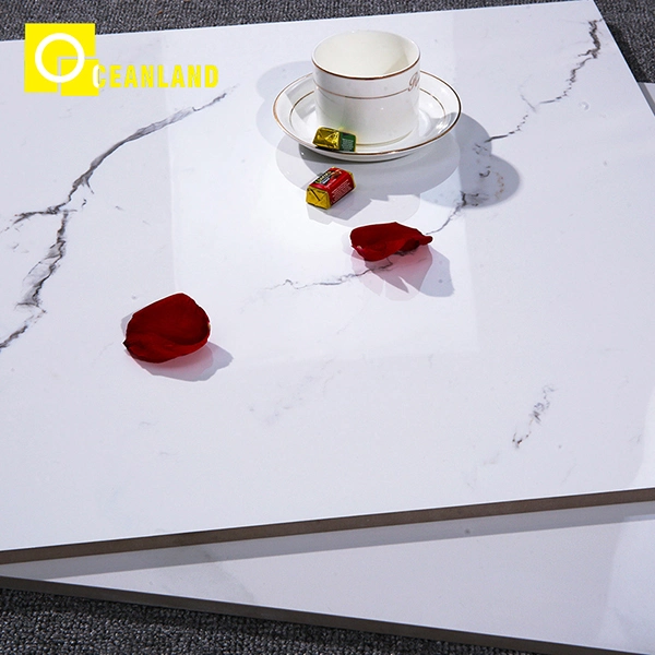 Wall White Glazed Polished Porcelain Tiles Marble Ceramic Floor Tile From China