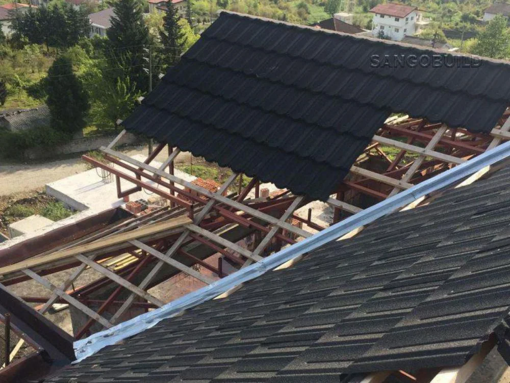 Oman Solar Roof Tiles Roofing Tile Stone Coated Roof Tile for Rooftop Made in China