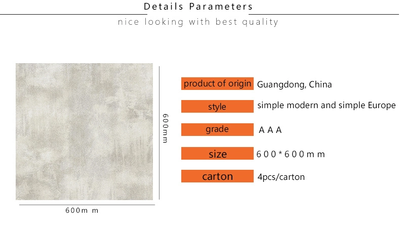 Simple Design Cement Porcelain Floor Tiles for Bathroom