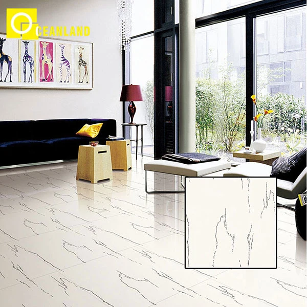 600X600 Foshan Yellow Polished Porcelain Interior Floor Tile