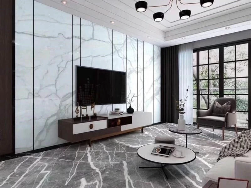 Grey Marble Stone for Slabs/Countertop/Vanity/Table Top/Workbench/Flooring/Floor Tile/Background Wall Tiles