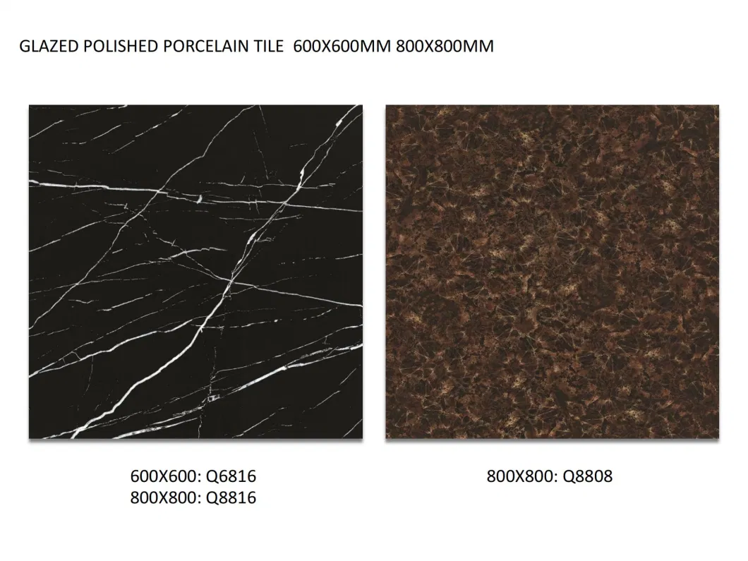 Brown/White/Black (color) etc. Glossy Porcelain Carpet Design Floor Tiles