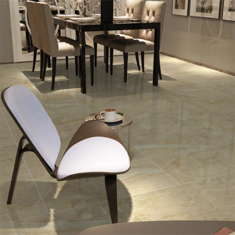 Beige Color Marble Glazed Porcelain Floor Tile 800X800mm