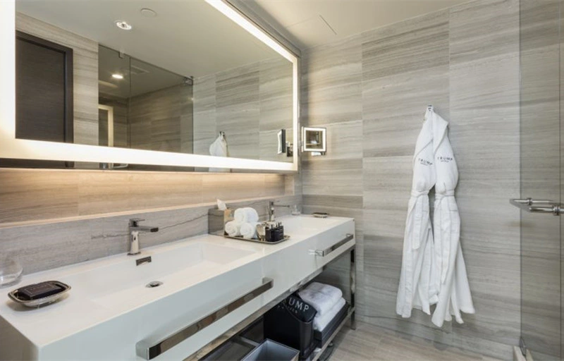 Honed White Wooden Marble Flooring Tiles for Hotel