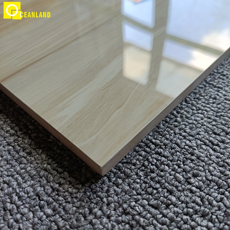 China Full Body Wooden Like Glazed 600X600 Flooring Wood Effect Tile