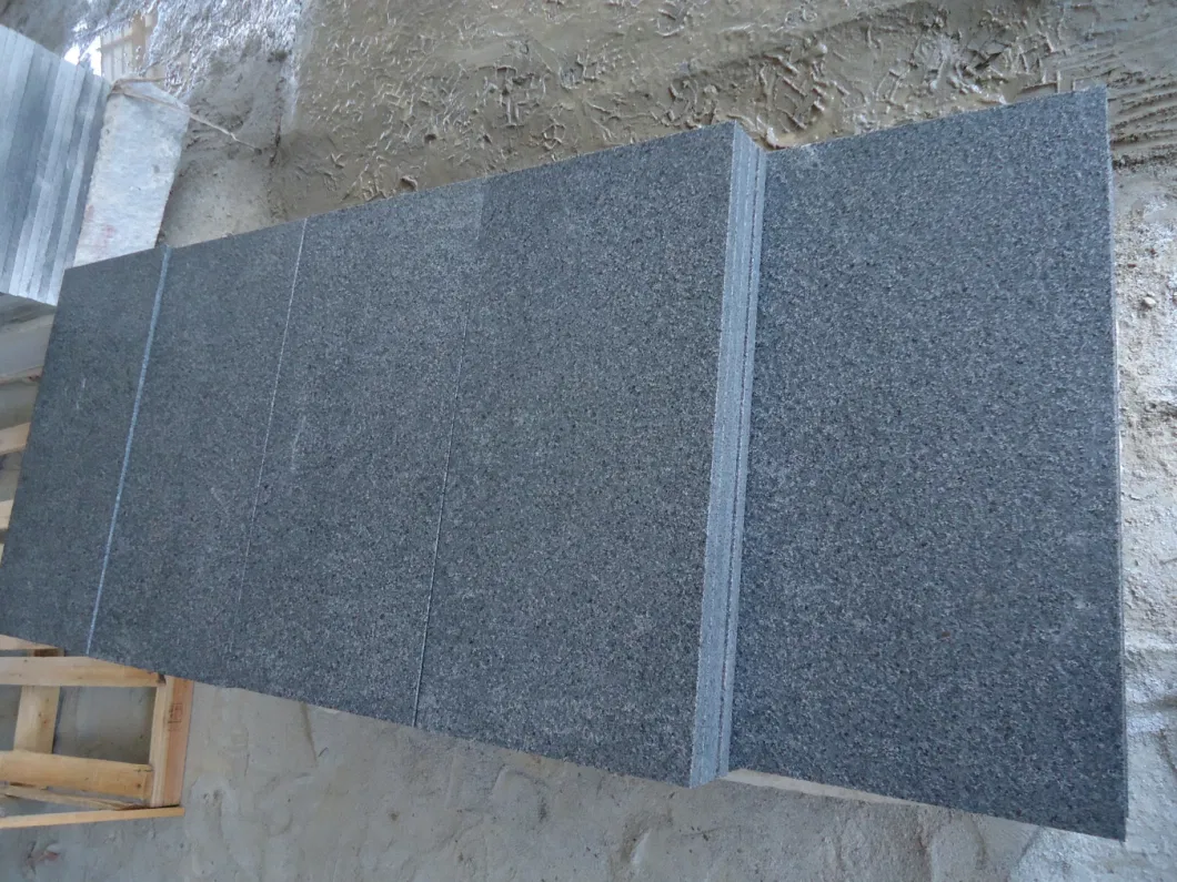 Factory Directly Natural Flamed Grey Granite Tiles for Outdoor Floor/Wall Tiles